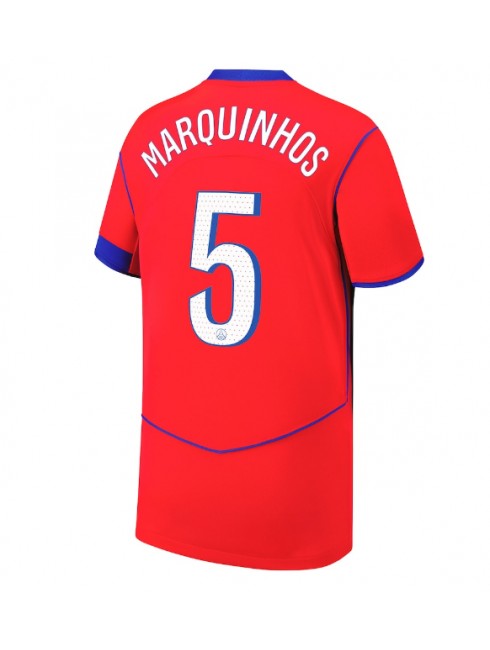 Muži Futbalové oblečenie Paris Saint-Germain Marquinhos #5 2025-26 Krátky Rukáv - Tretina Muži Futbalové oblečenie Paris Saint-Germain Marquinhos #5 2025-26 Krátky Rukáv - Tretina